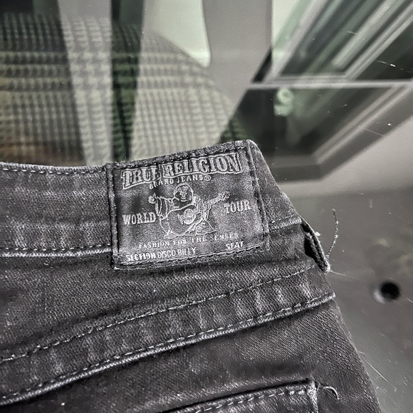 Black True Religion jeans with Swarovski Crystals - Picture 5 of 8